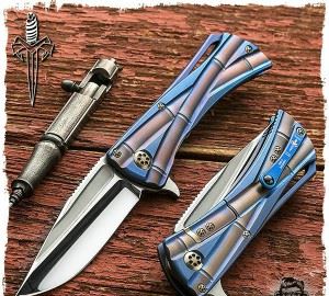 MICROTECH 美国微技术 Closer - Mirror Polished and Two-tone Bronze Titanium 终结者微技术剑限量版