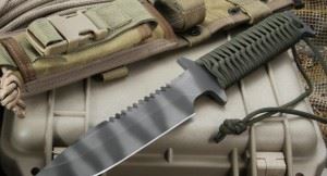 STRIDER美国挺进者D9 SS Ranger Green Tactical Fixed Blade Knife -SOLD 军绿伞绳柄高端战斗刀