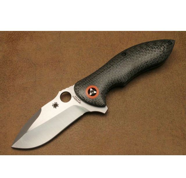 Spyderco美国蜘蛛 C187CFP 黑色碳纤维柄折刀